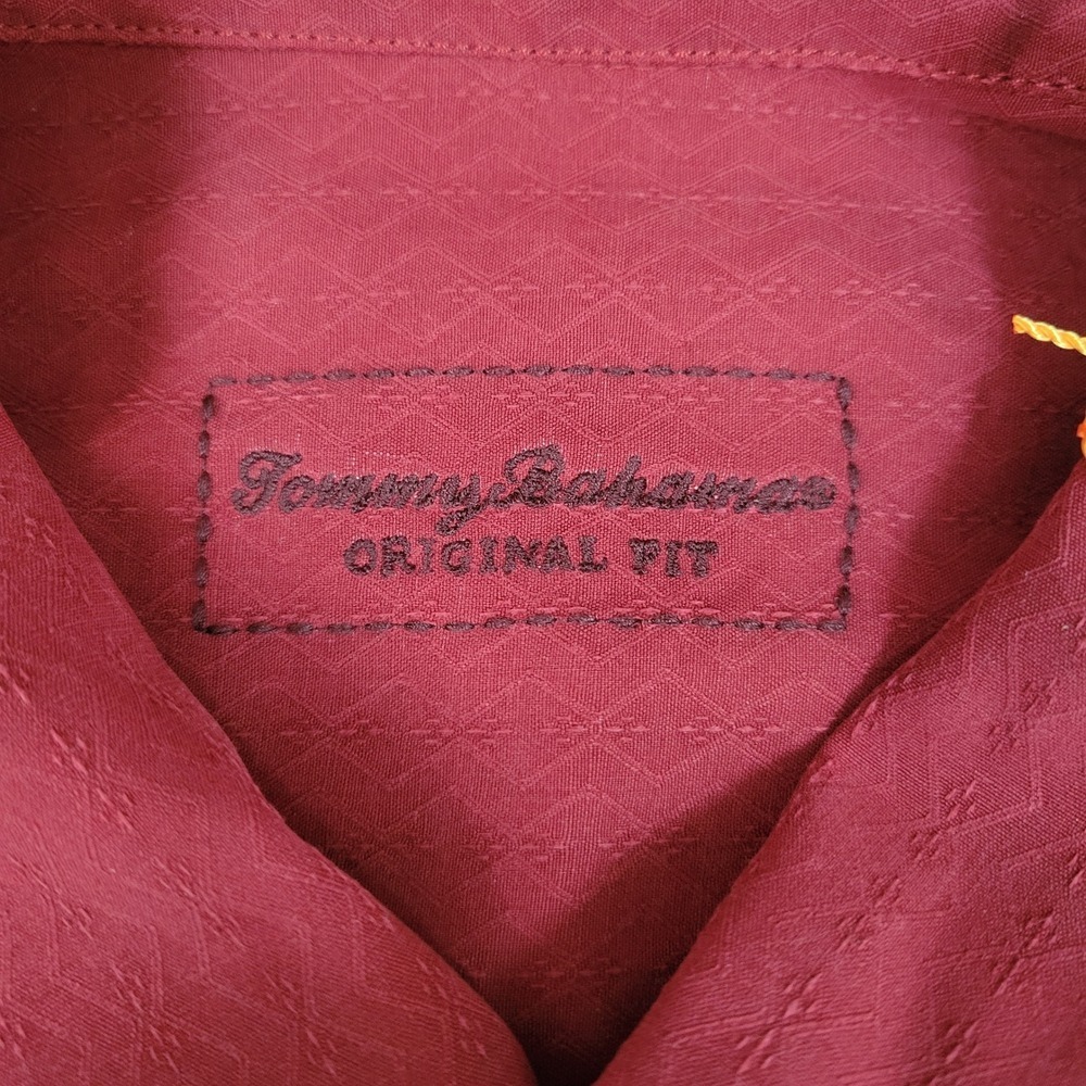 Tommy Bahama Blue Fin Lounge Silk Camp Shirt Red Playing Cards Marlin Mens L NEW - Picture 4 of 10